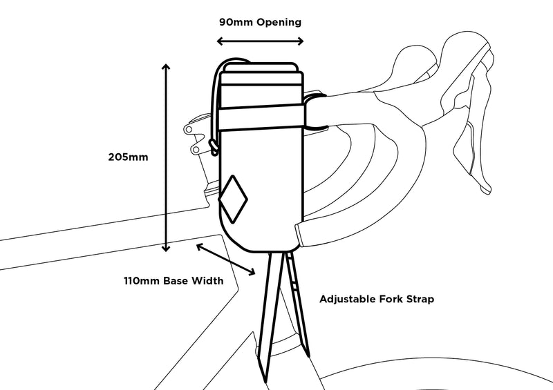 Restrap Stem Bag Borsa per attacco manubrio da bicicletta