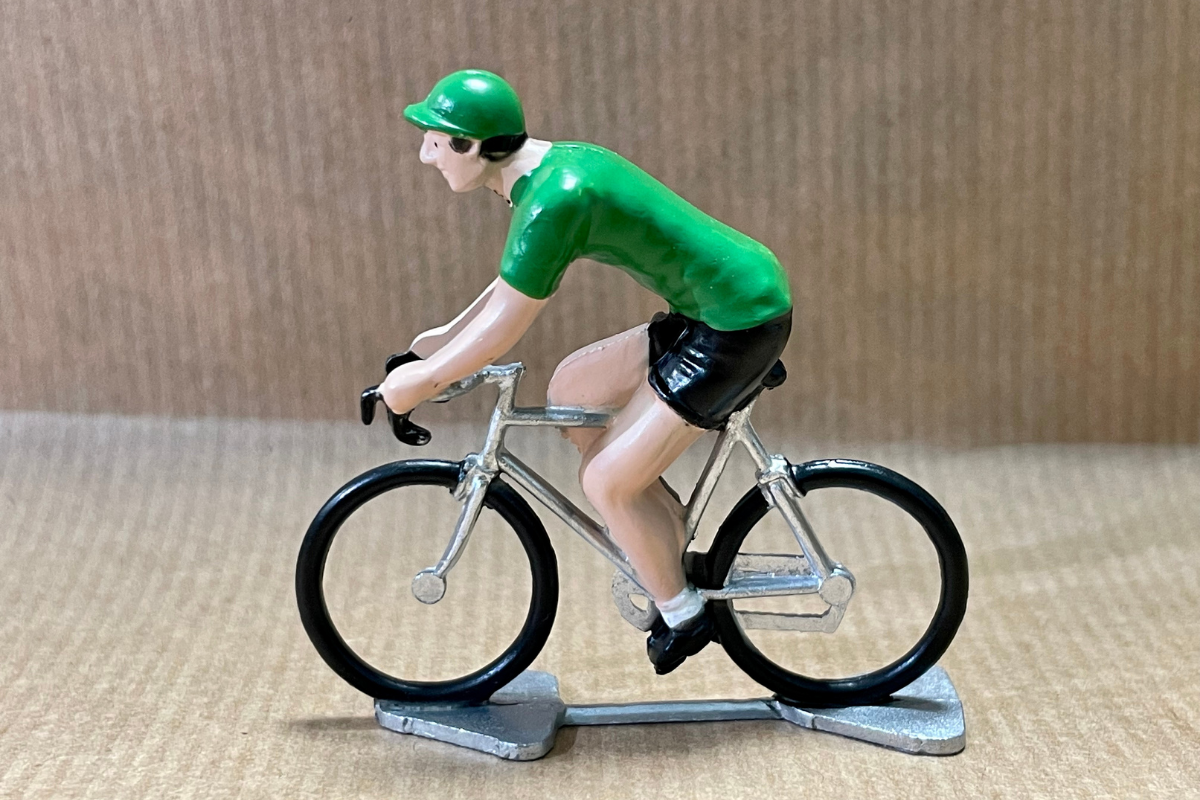Roger Cyclist Figurine - Green Jersey