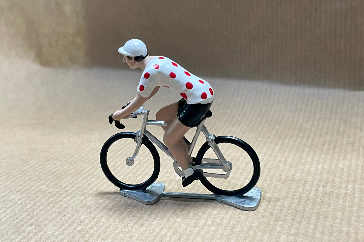 Figura ciclista Roger - Jersey de lunares