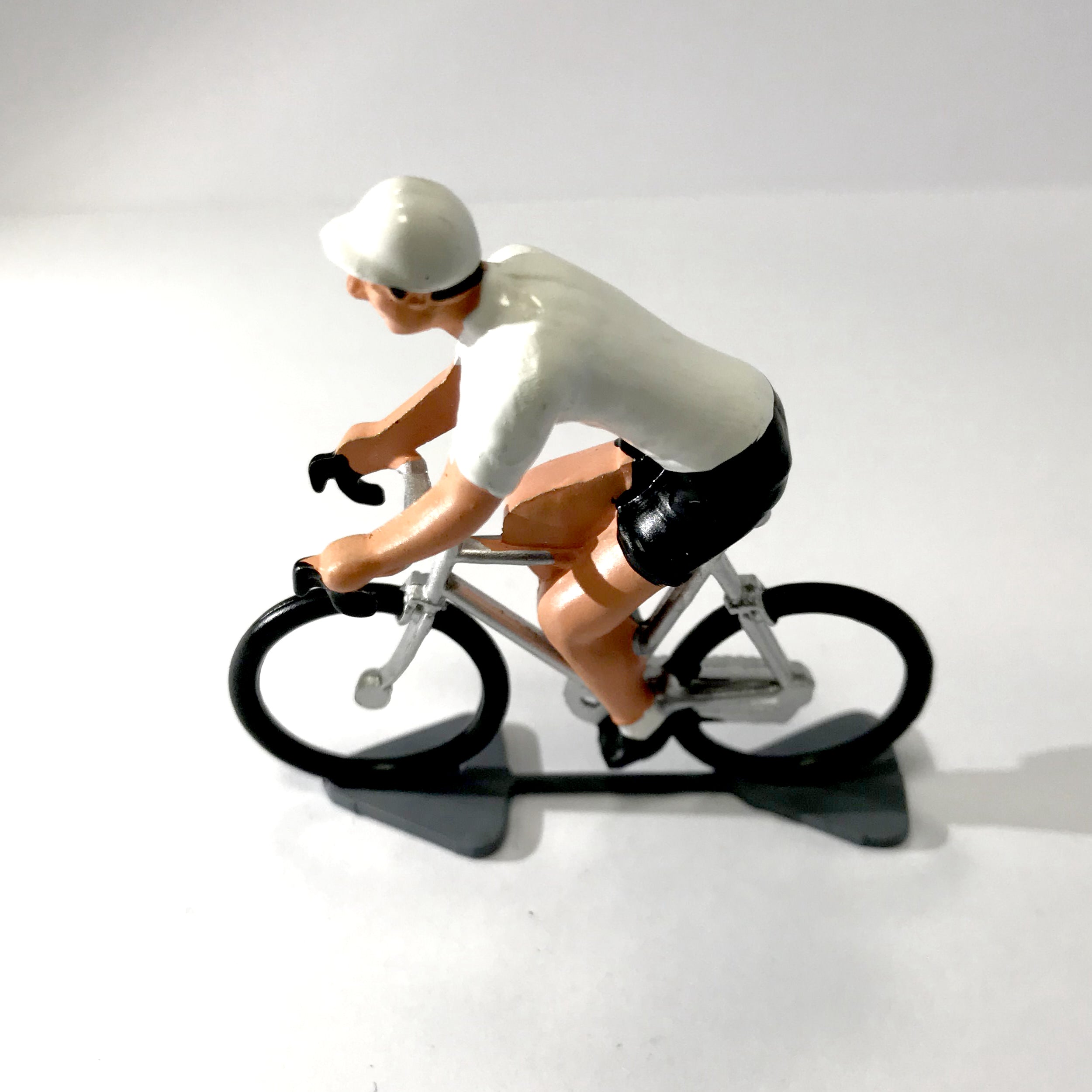 Figurina del ciclista Roger - Maglia bianca