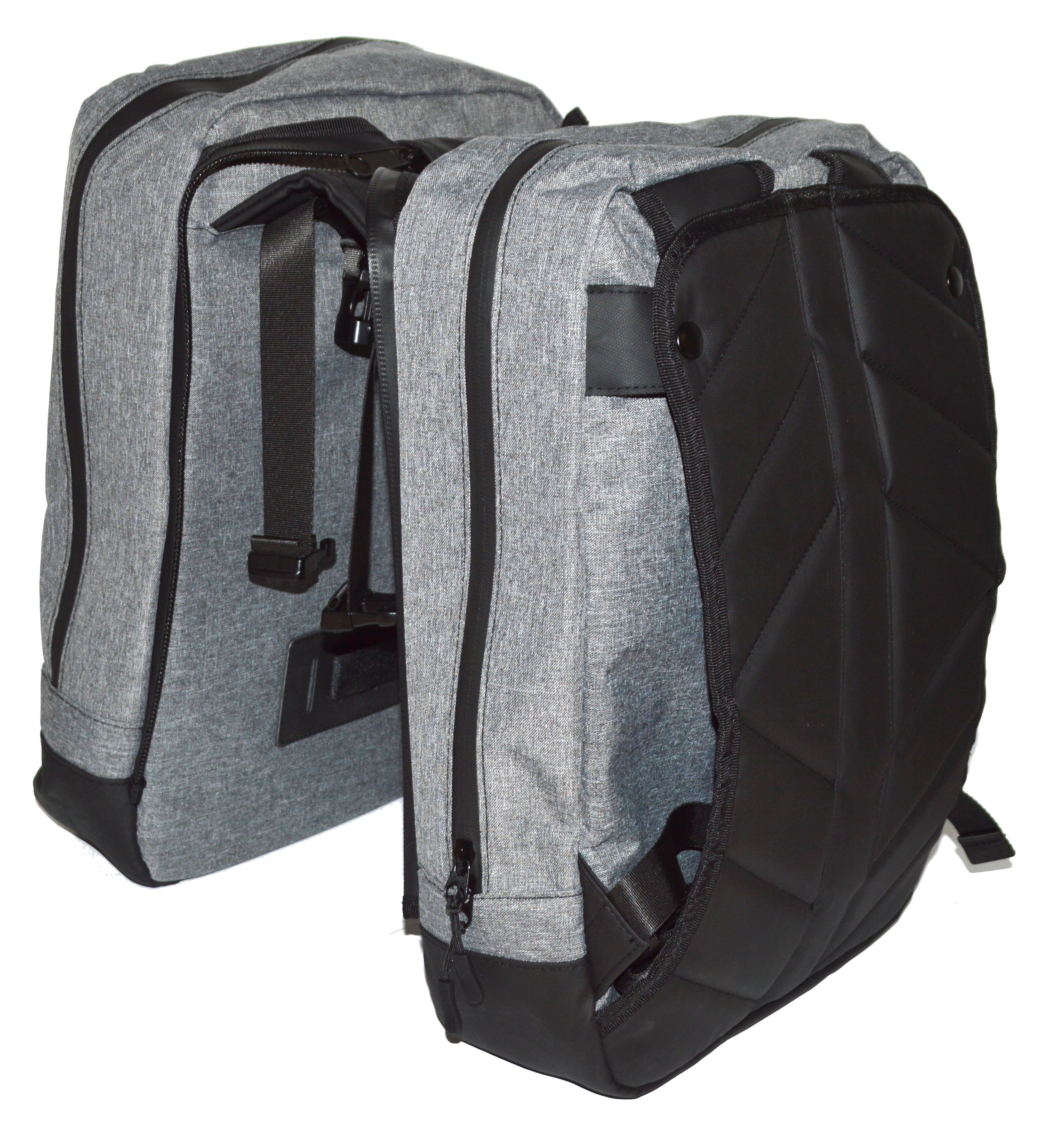 Sacoche arrière double vélo convertible sac à dos EXS 25L