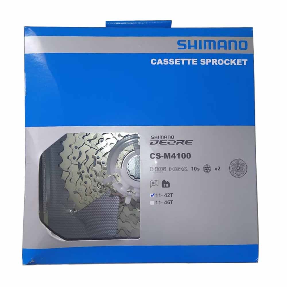 Cassetta Shimano Deore M4100 per bicicletta a 10 velocità