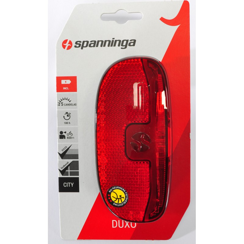 Spanninga battery-operated rear light for bicycle luggage rack