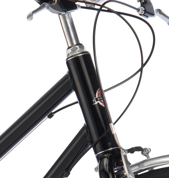 Stalhasten Hybrid-Fahrrad für Damen, Schwarz