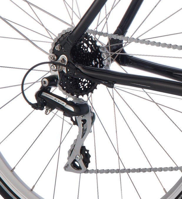 Stalhasten Hybrid-Fahrrad für Damen, Schwarz