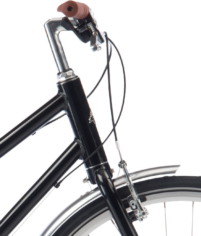 Stalhasten Hybrid-Fahrrad für Damen, Schwarz