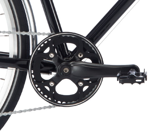 Stalhasten Hybrid-Fahrrad für Damen, Schwarz
