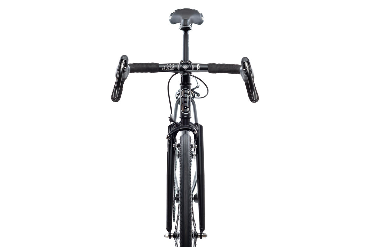State Bicycle Co. 4130 Matte Black Mirror all-road wheelset detail