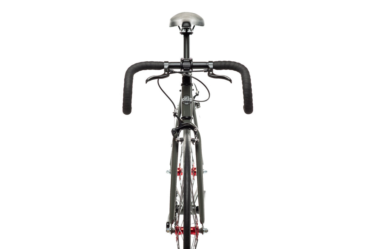 State Bicycle Co. Core-Line Earthstone, front view with drop handlebar
