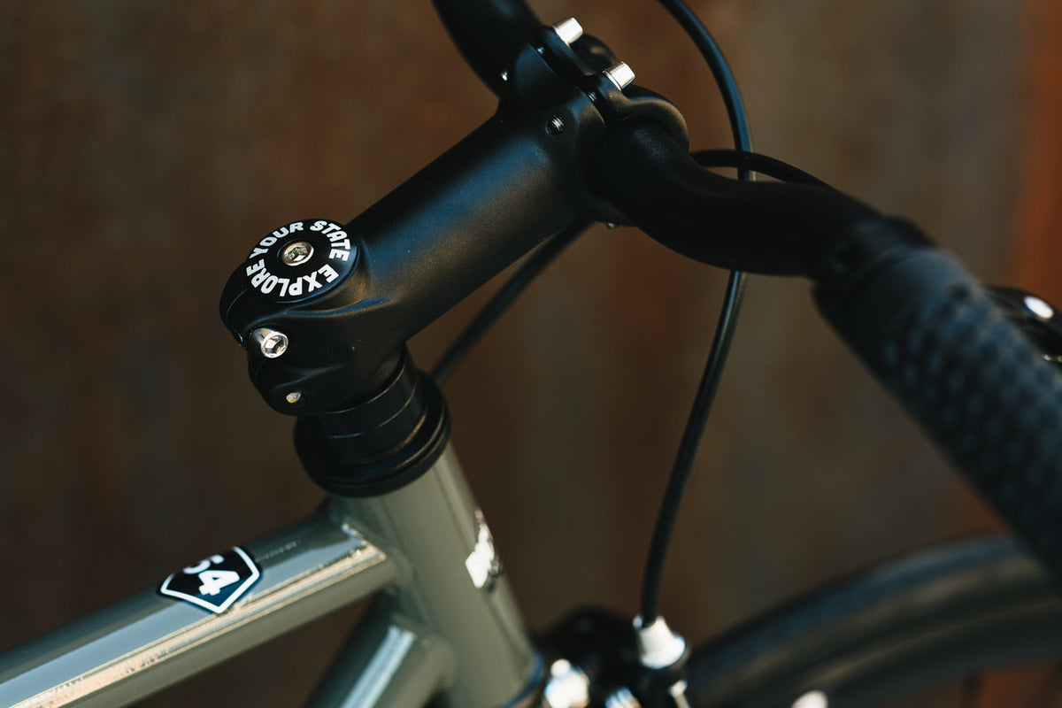 State Bicycle Co. Core-Line Earthstone stem and cockpit detail