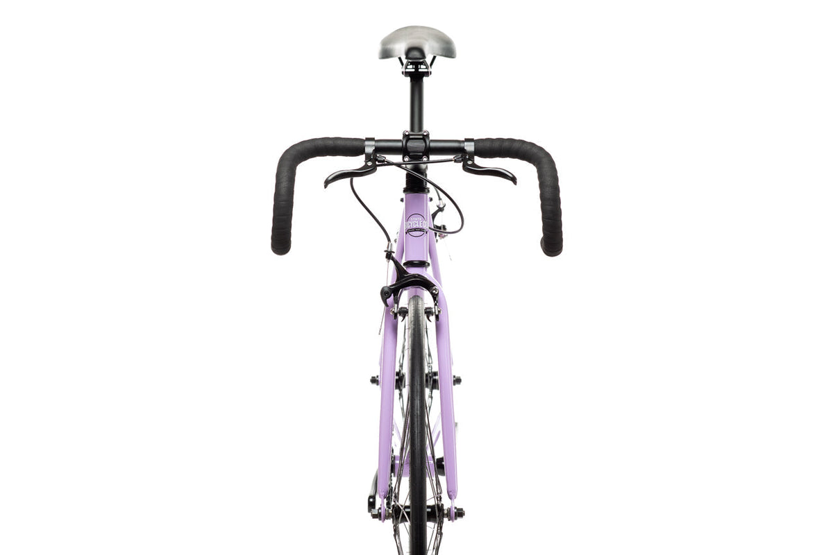 State Bicycle Co. Core-Line Lavender Haze, front view with drop handlebar