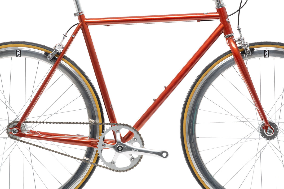 State Bicycle Co. Core-Line Lucky Penny copper frame detail