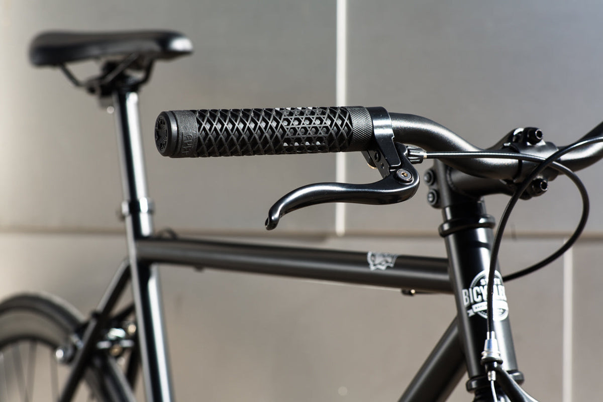 State Bicycle Co. Core-Line Wulf Cult x Vans grips detail