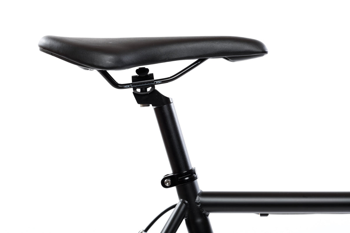 State Bicycle Co. Core-Line Wulf matte black saddle detail