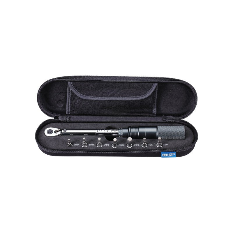 Drehmomentschlüssel + 7 Stecknüsse BBB TorqueSet Deluxe