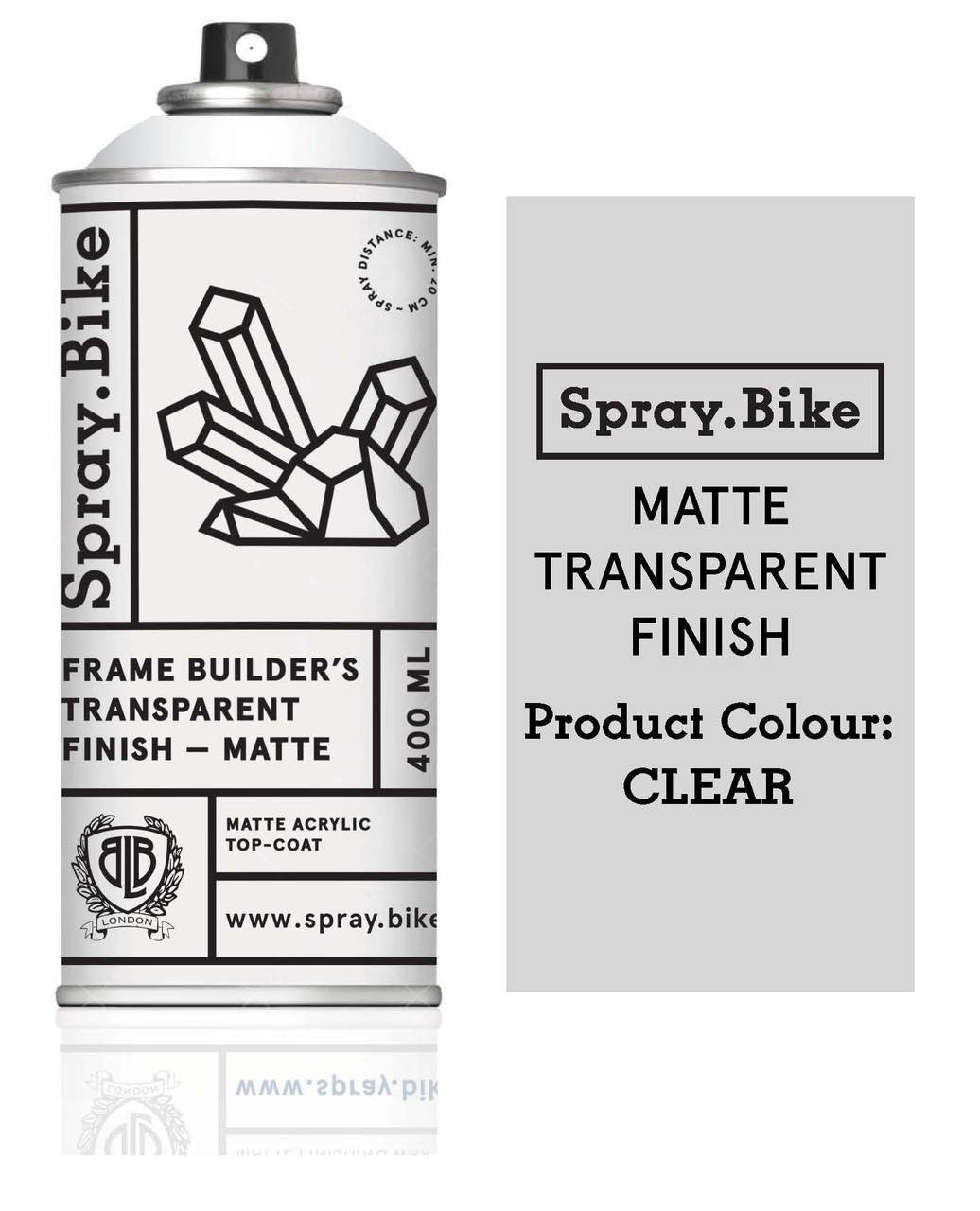 Transparent bicycle varnish Spray.Bike Mat