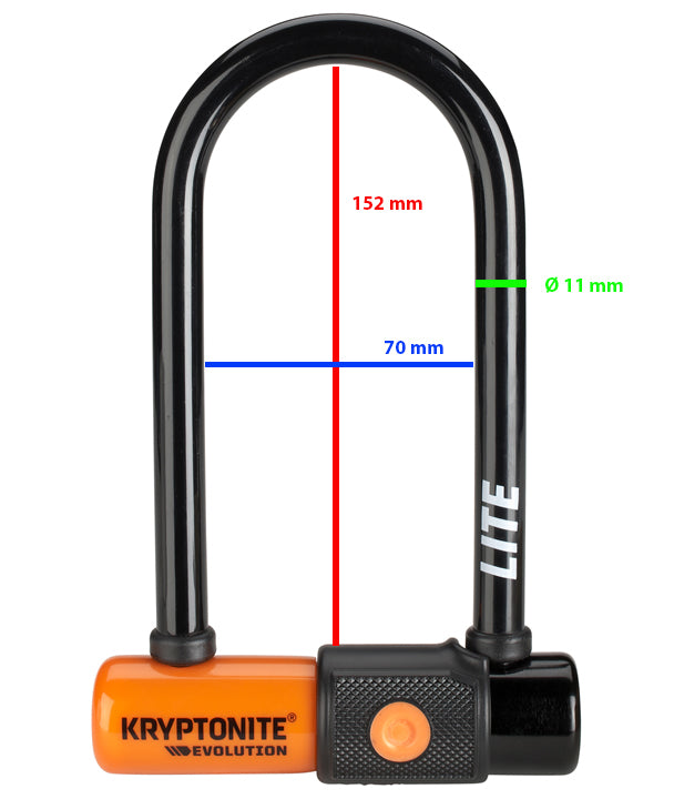 Candado U para bicicleta Kryptonite Mini 6 Lite