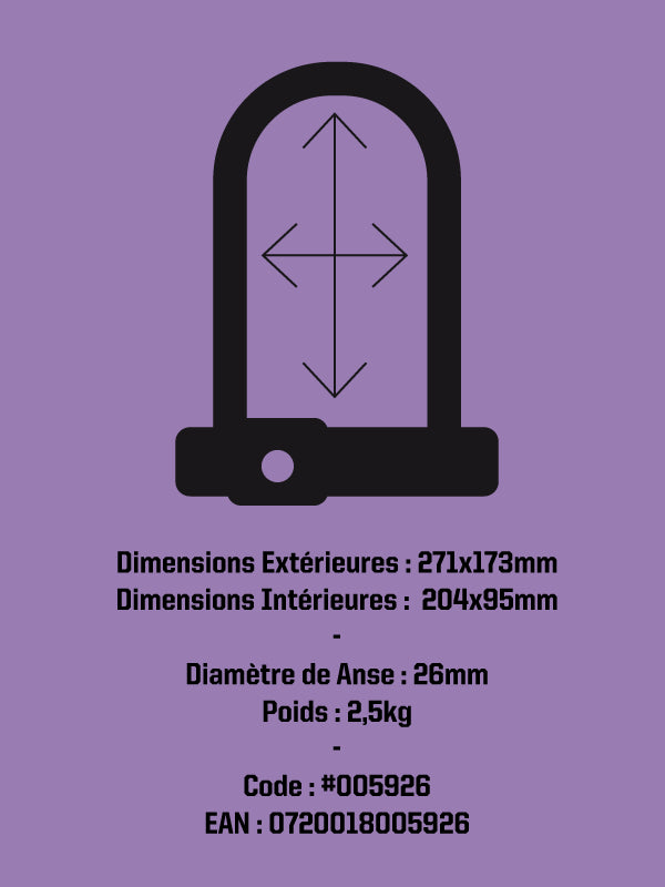 Lucchetto per bici U Kryptonite New York Diamond