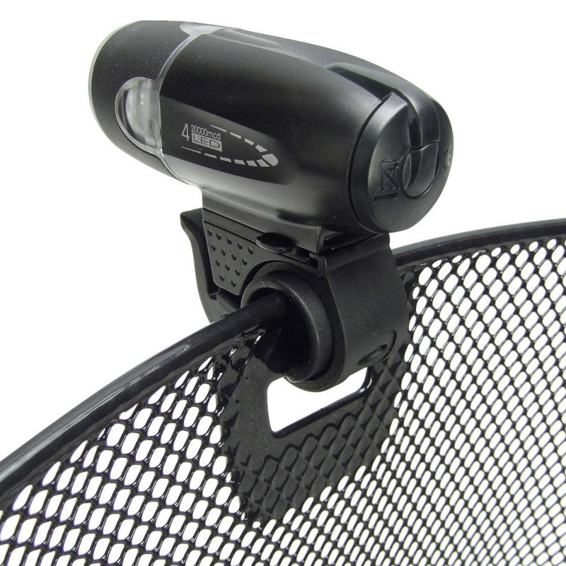 Uni Klickfix fietsstuurmand met lichtclip