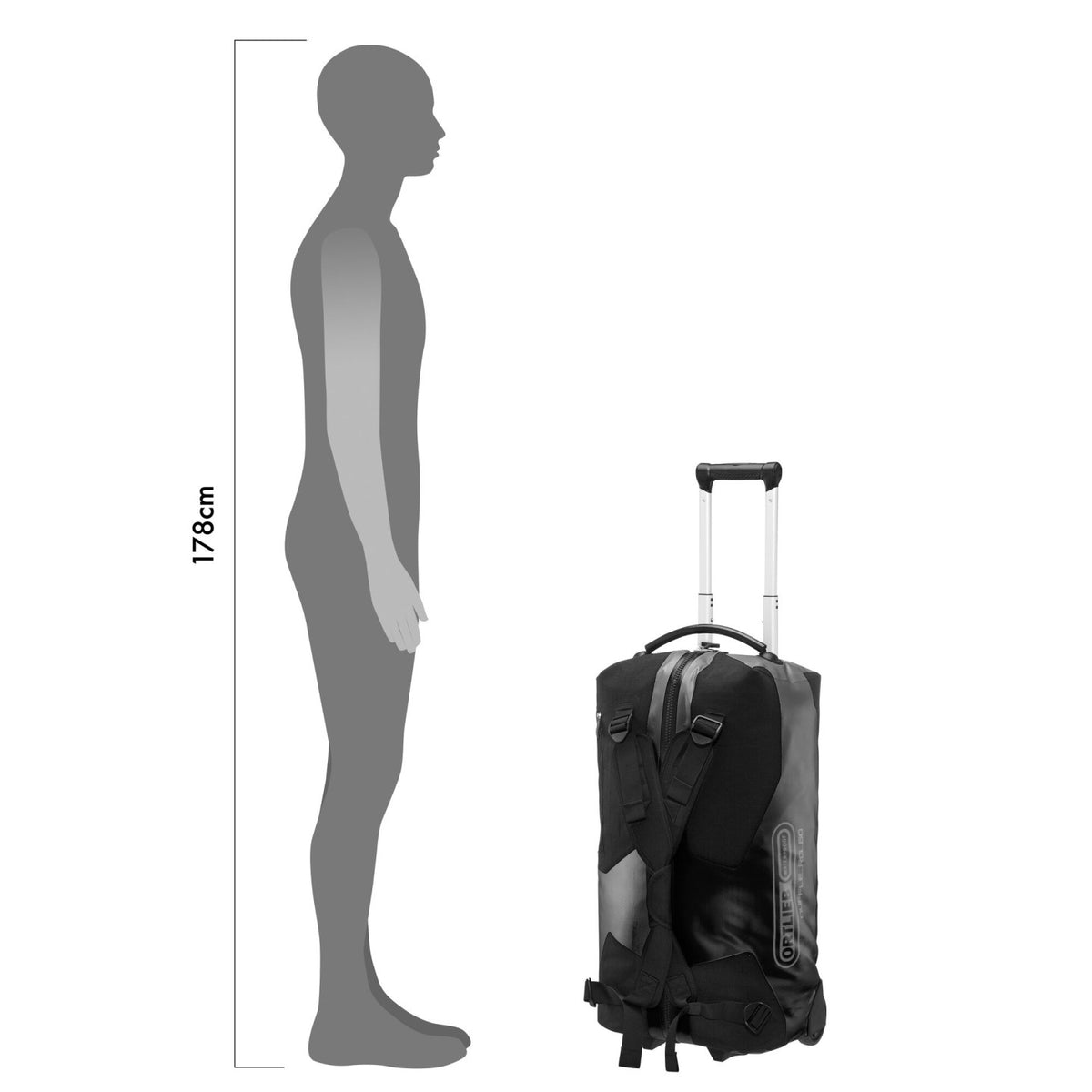 Ortlieb Duffle RG 60L Black impact-proof base