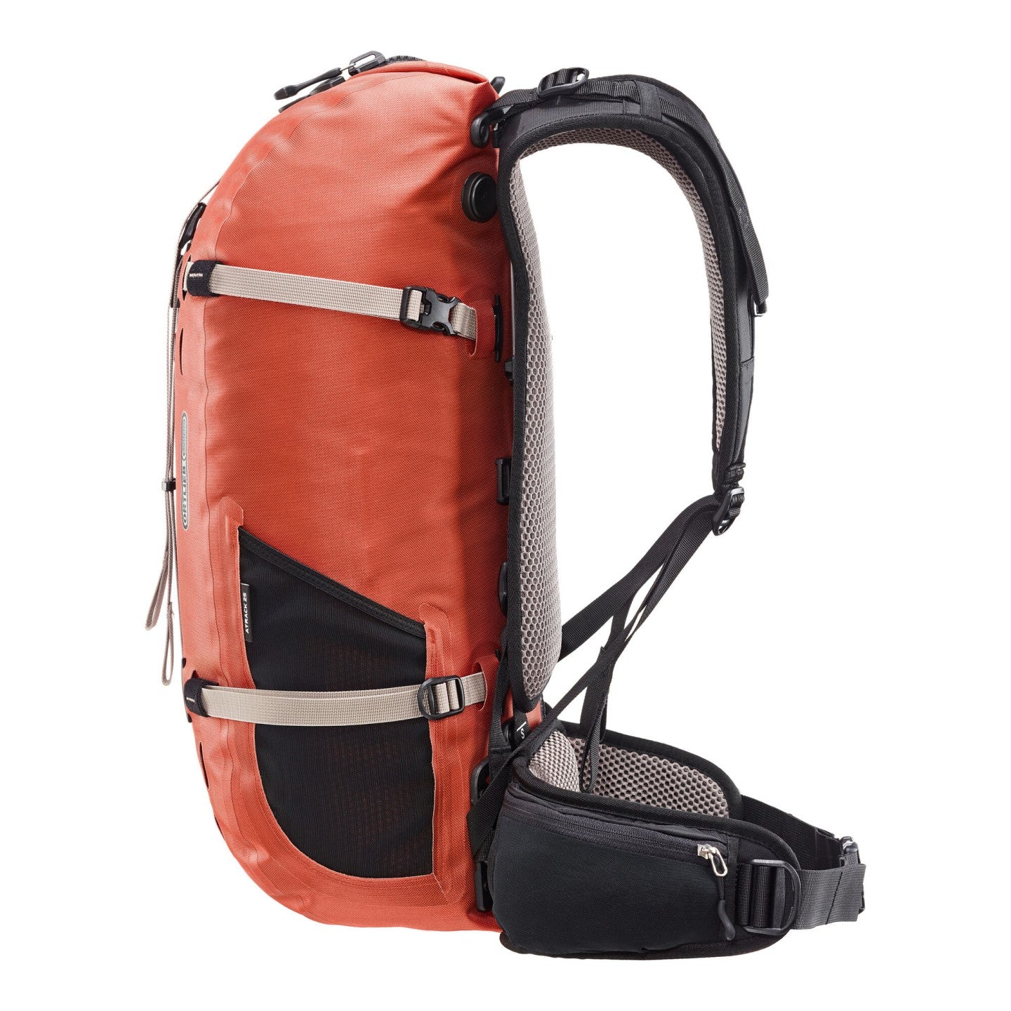 Ortlieb Atrack 25L waterproof backpack rooibos