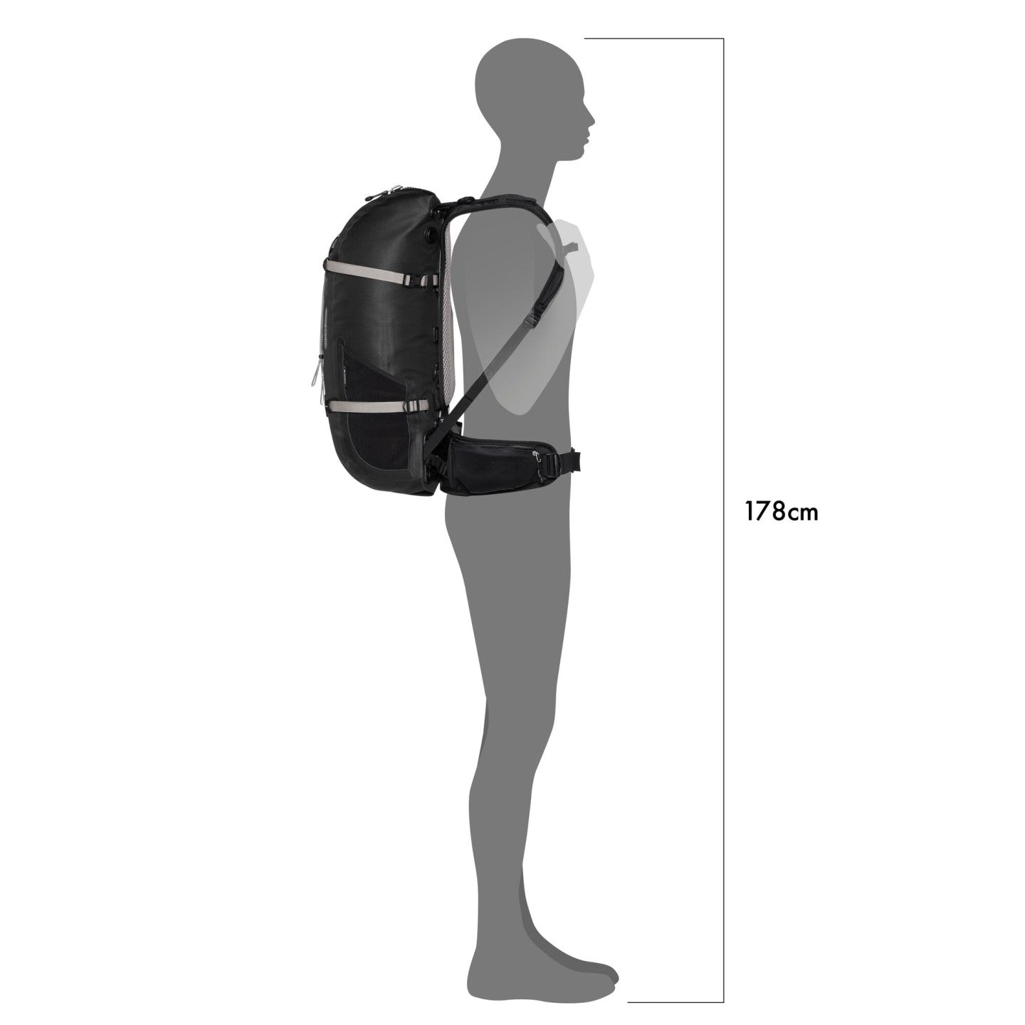 Ortlieb Atrack 25L waterproof backpack black