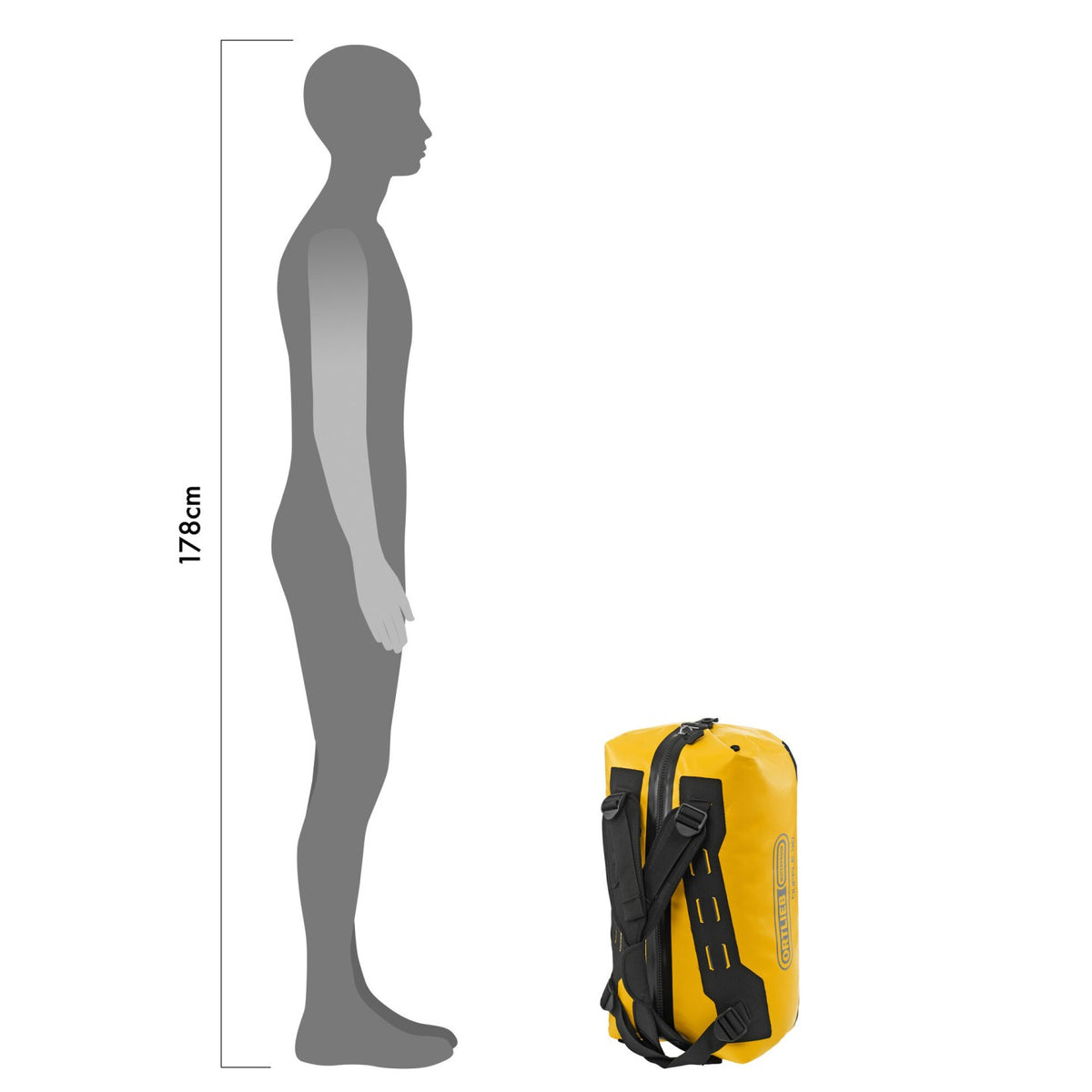 Ortlieb Duffle 40L Sunny Yellow padlock loop