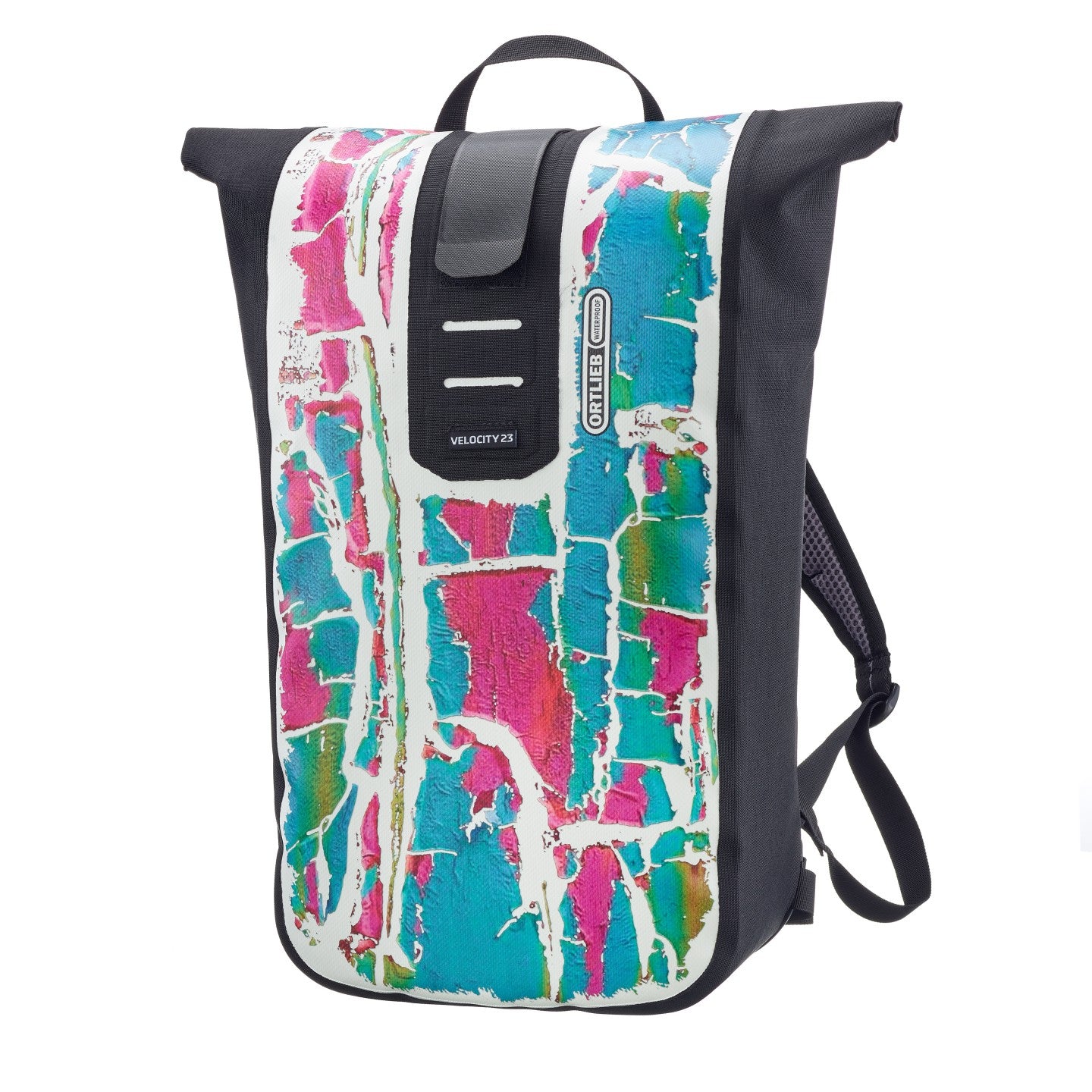 Ortlieb Velocity Design Peeling Paint white black backpack