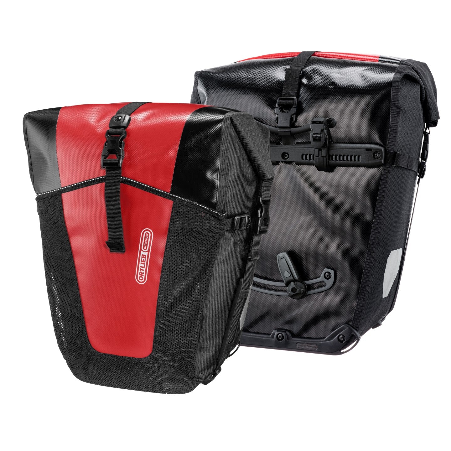 Ortlieb Back-Roller XL touring panniers pair red black