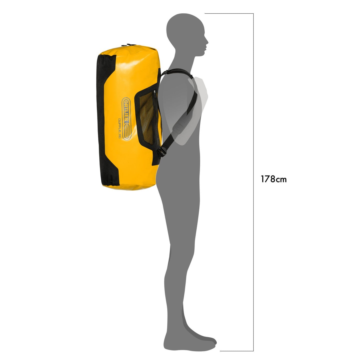 Ortlieb Duffle 110L expedition bag sun yellow black