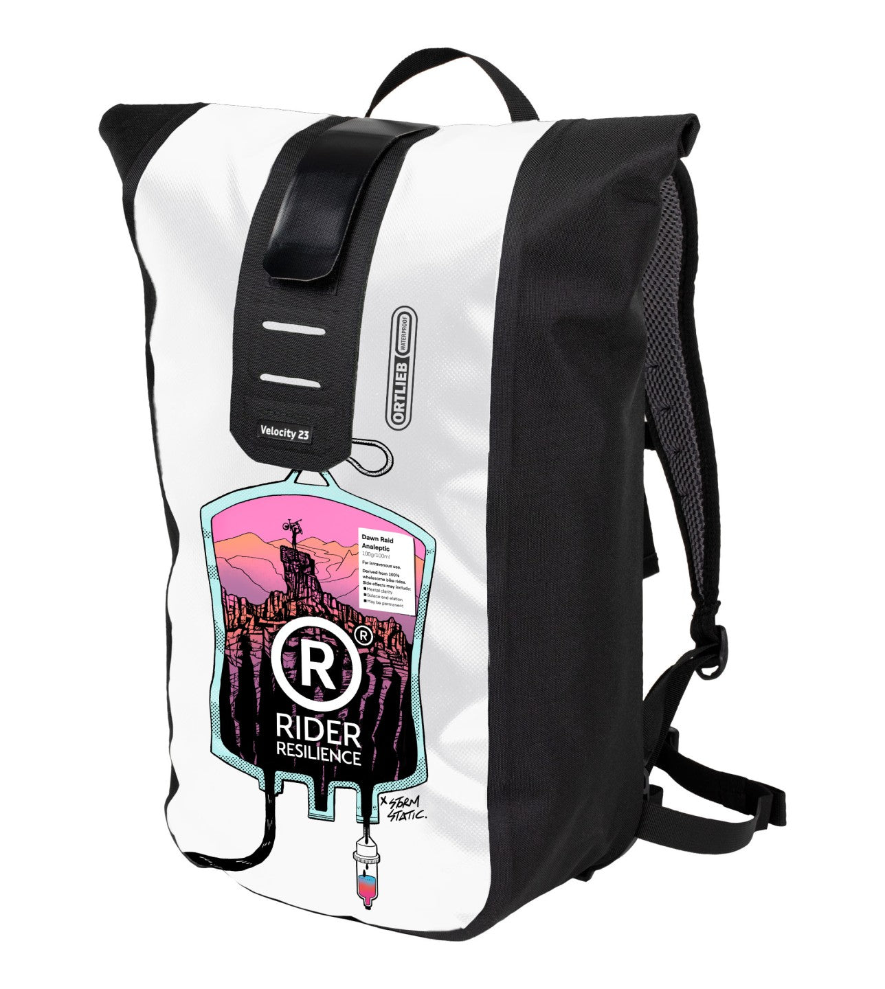 Ortlieb Velocity Design Rider Resilience 23L white black backpack