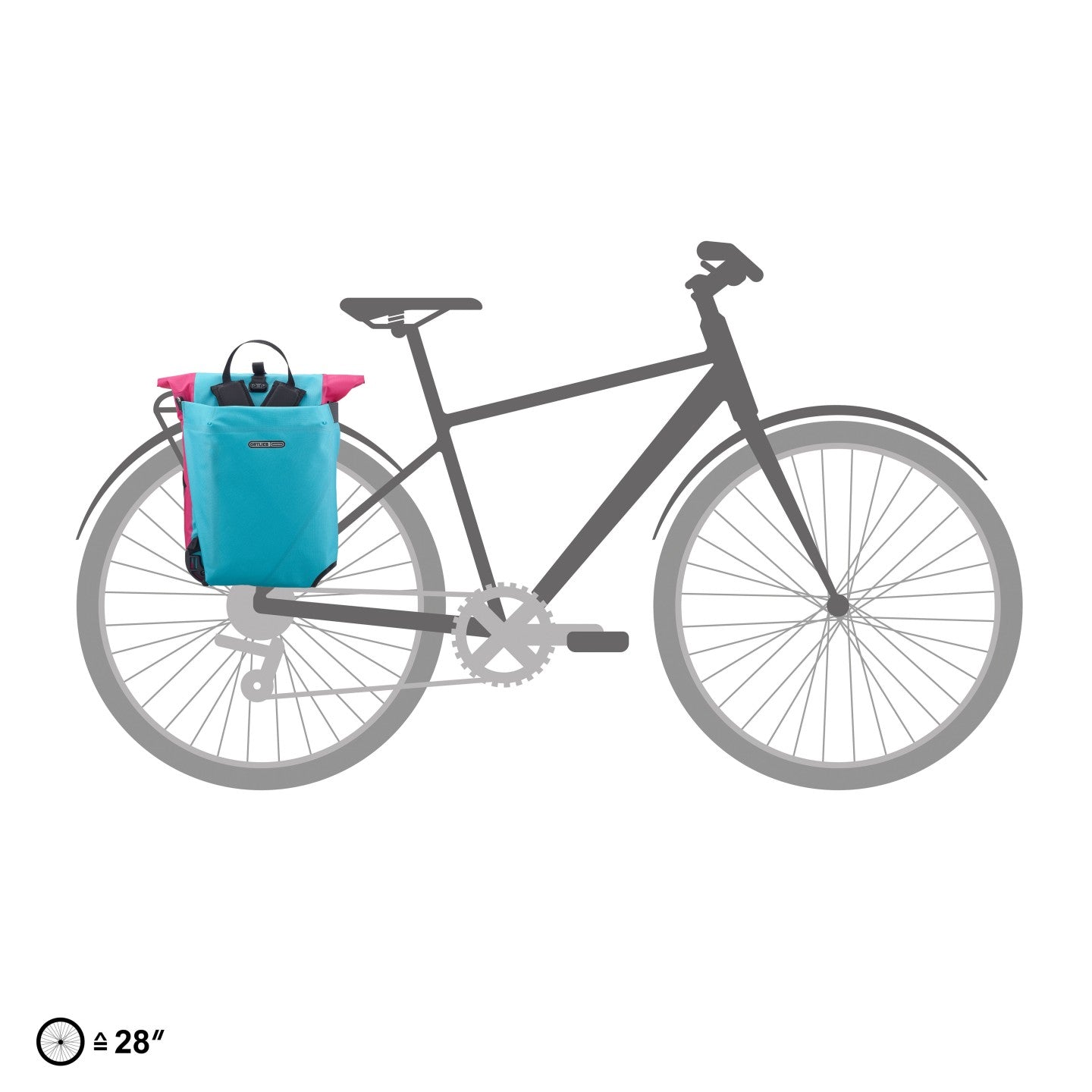 Ortlieb Vario Cyber on bike handlebars