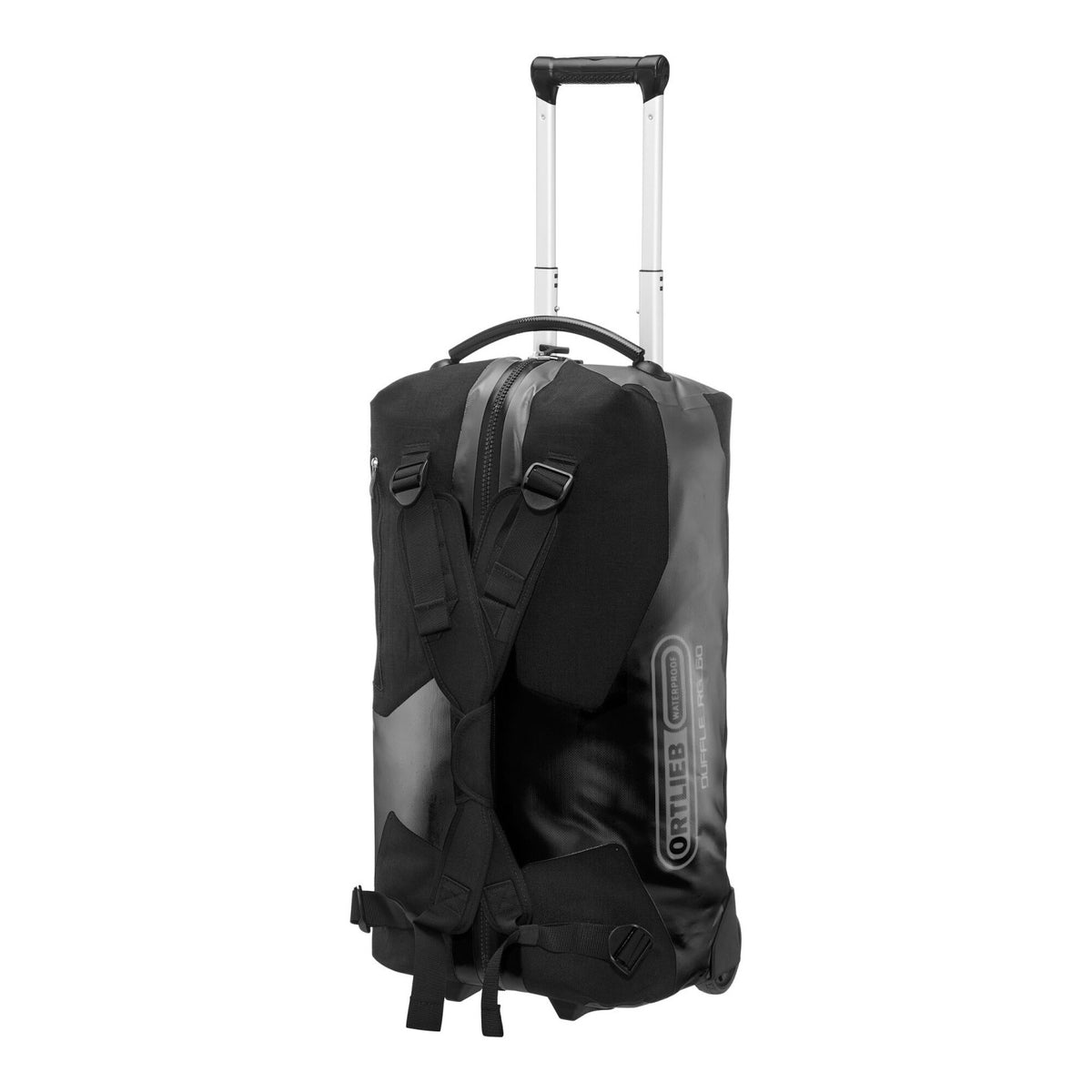 Ortlieb Duffle RG 60L Black carried as a backpack