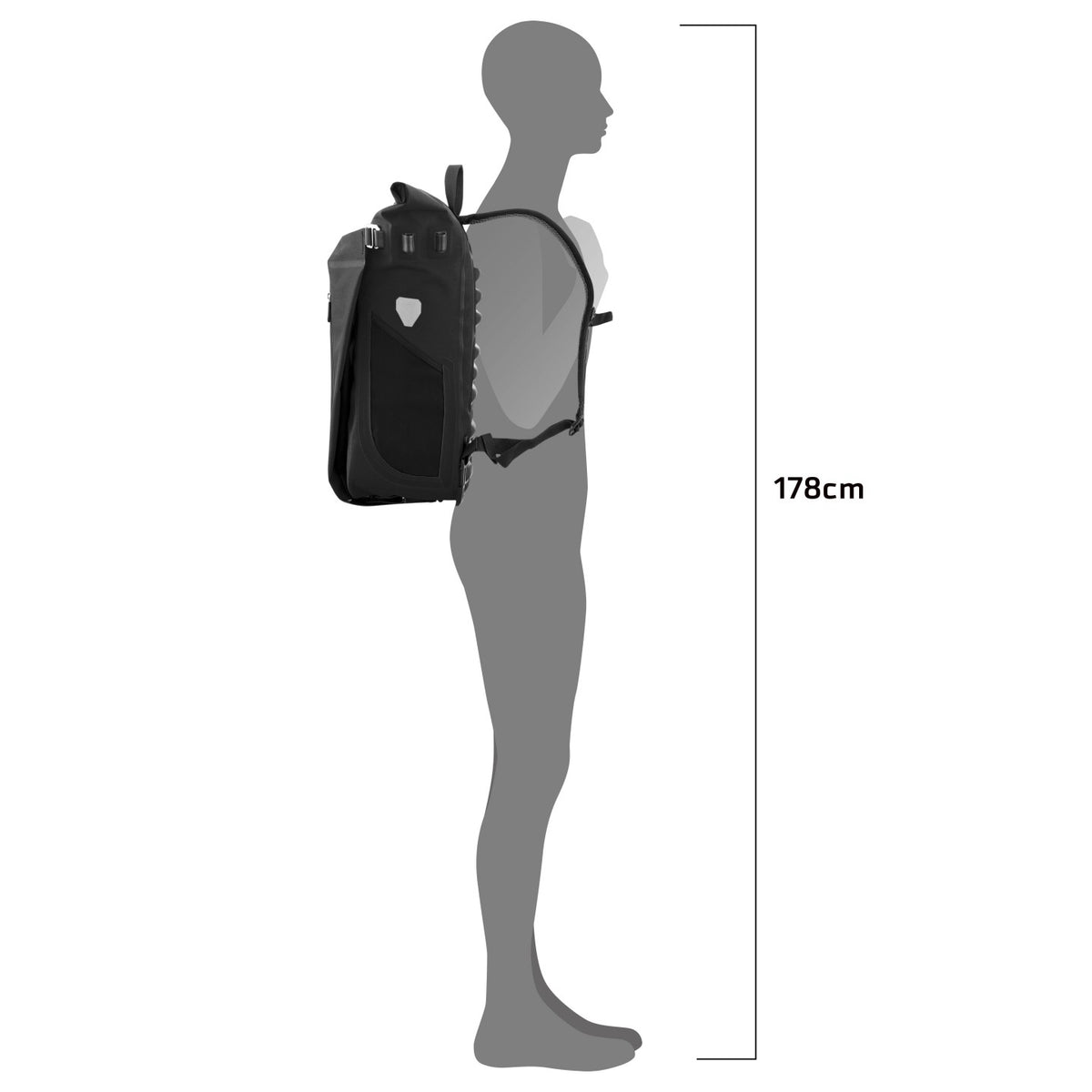 Ortlieb Vario Plus QL2.2 26L Black laptop compartment