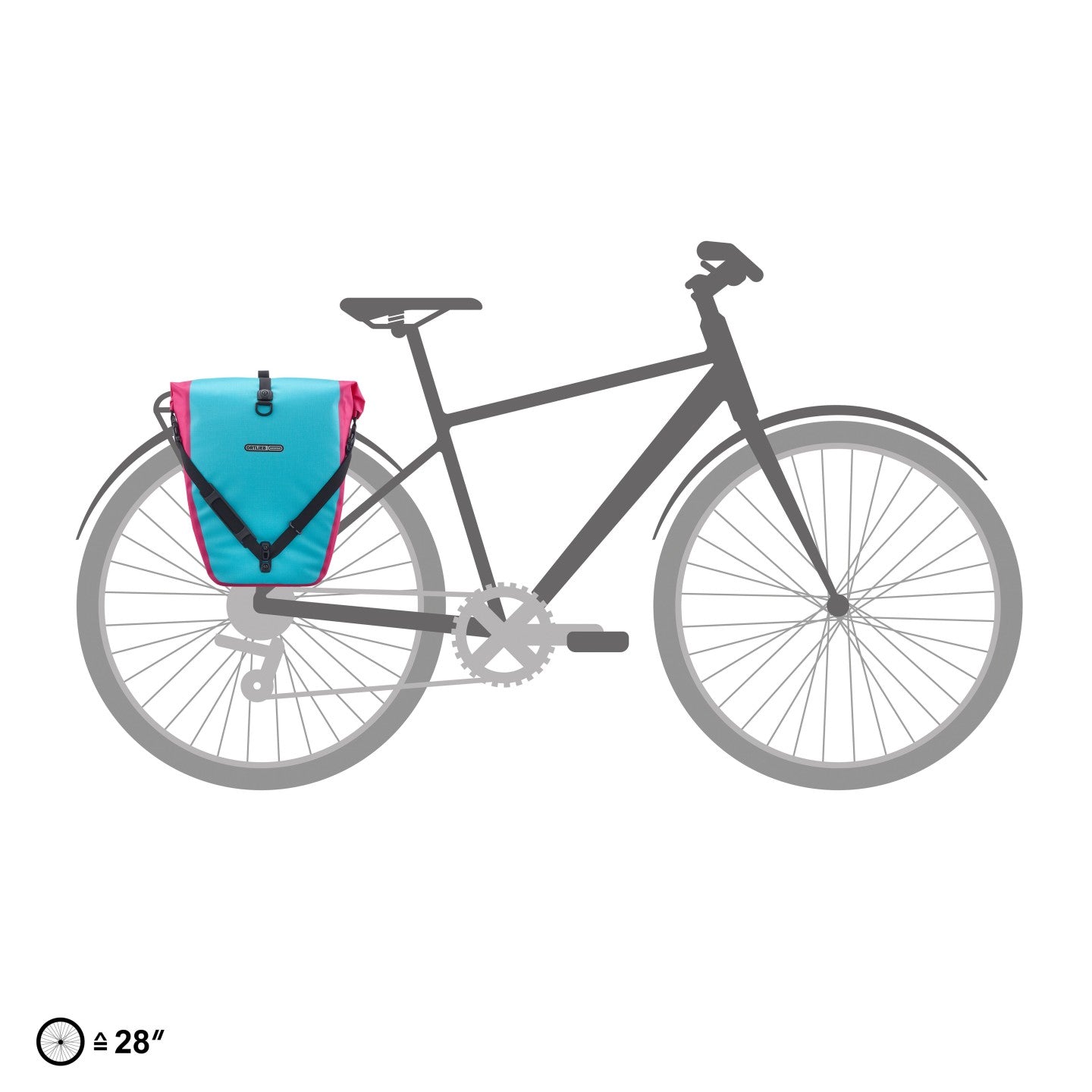 Ortlieb Back-Roller Cyber pannier cyber blue cyber pink