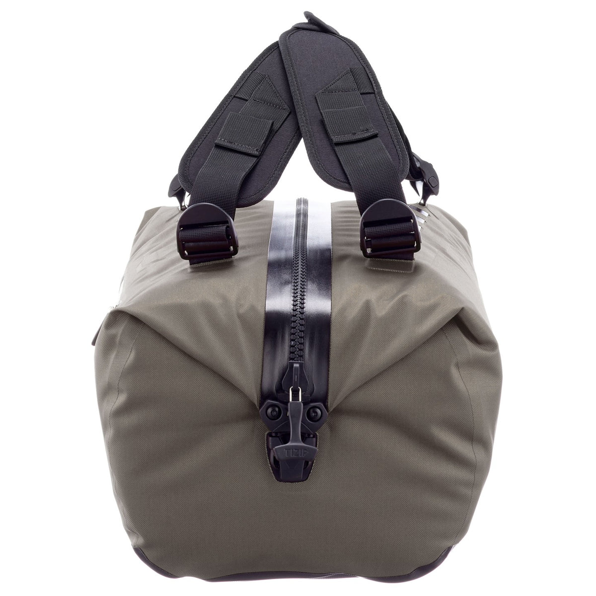 Ortlieb Duffle Lite 40L Dark Sand in use