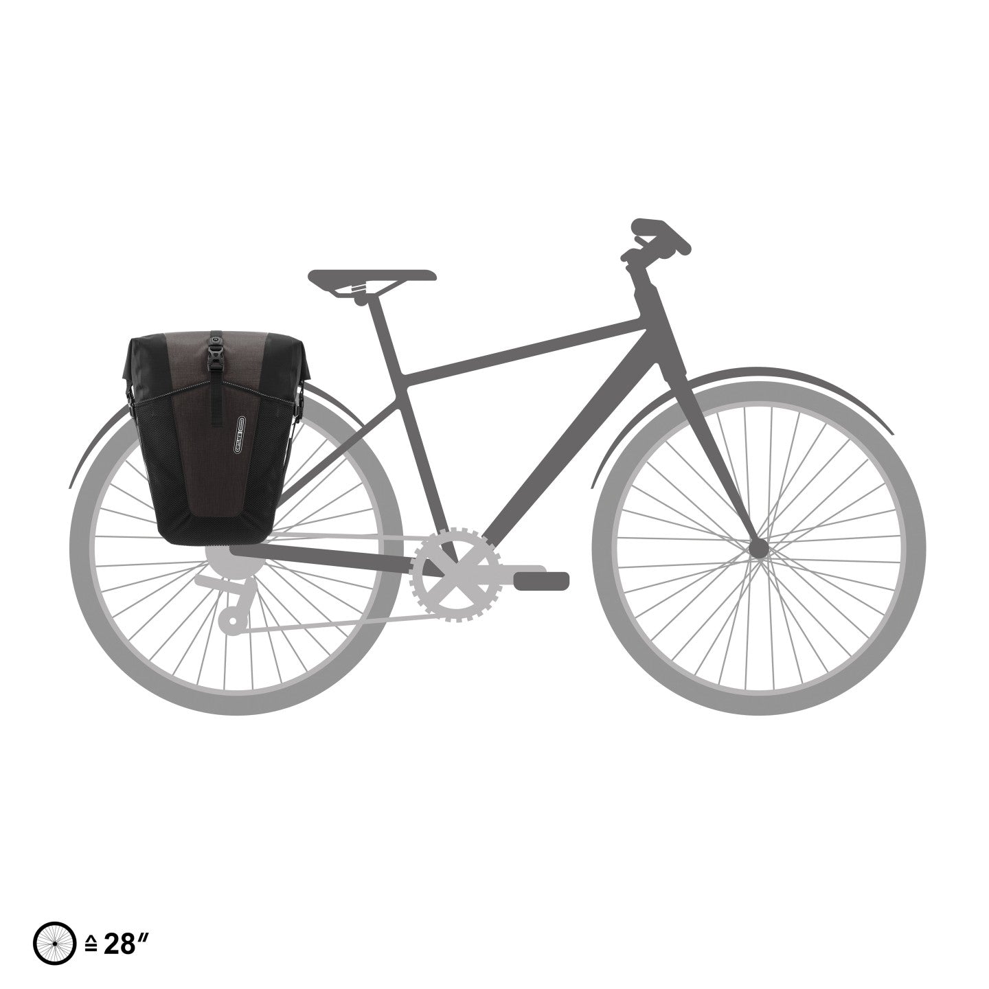 Ortlieb Back-Roller XL Plus panniers pair granite black