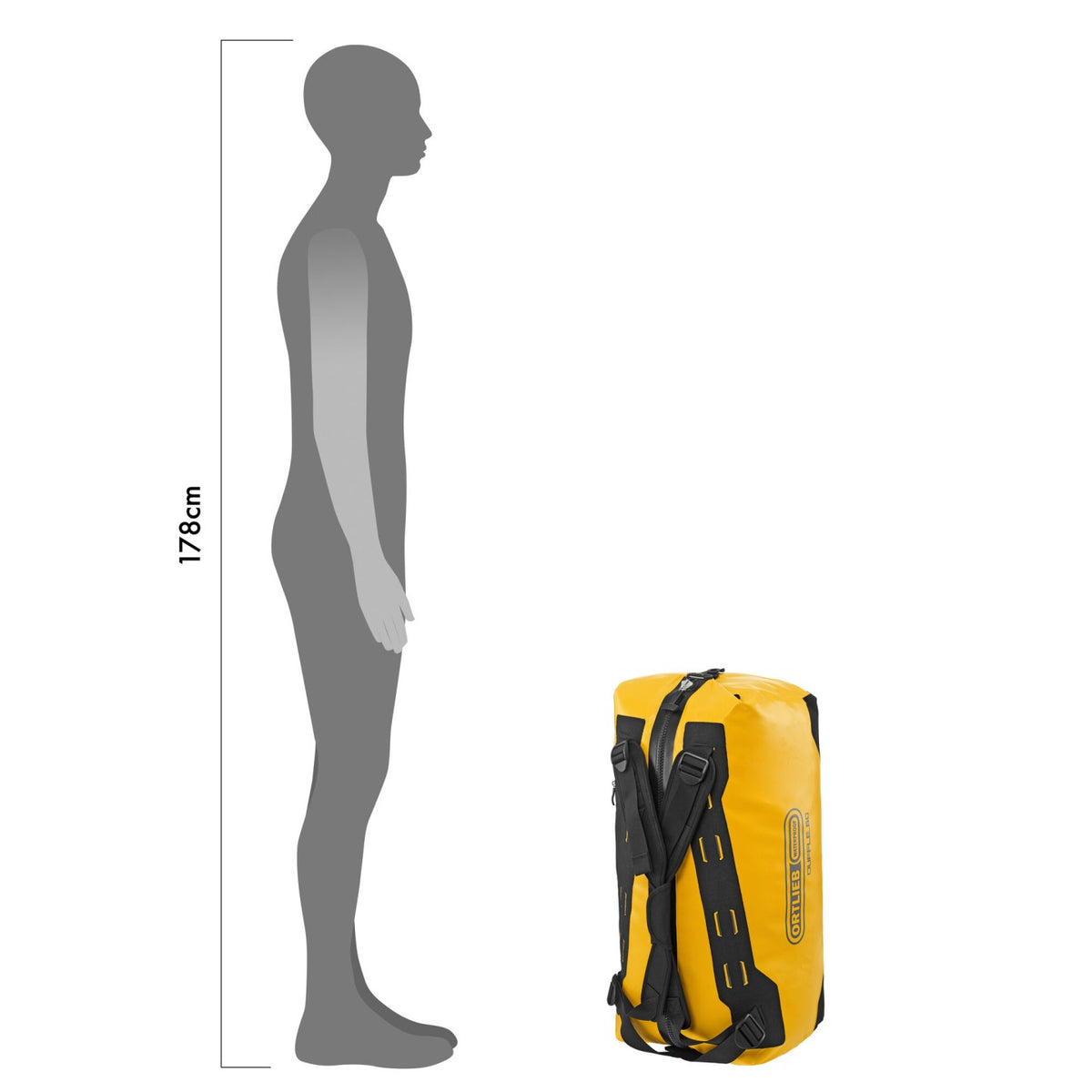 Ortlieb Duffle 60L Sunny Yellow padlock loop