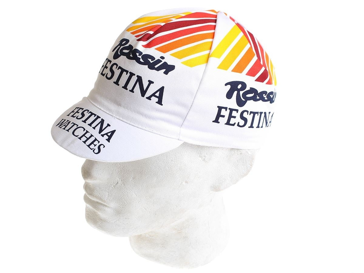 Berretto da ciclismo vintage - Rossin Festina