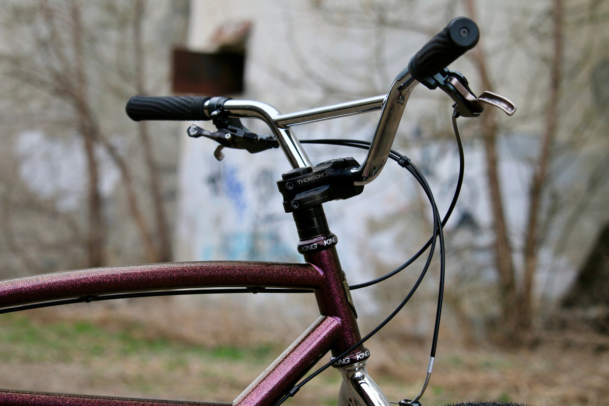 Wilde Moto Cruiser Bar, riding position on a built bike