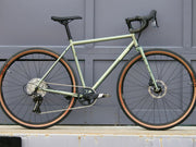 Wilde Rambler Frameset Sage Green Shimmer with segmented steel fork