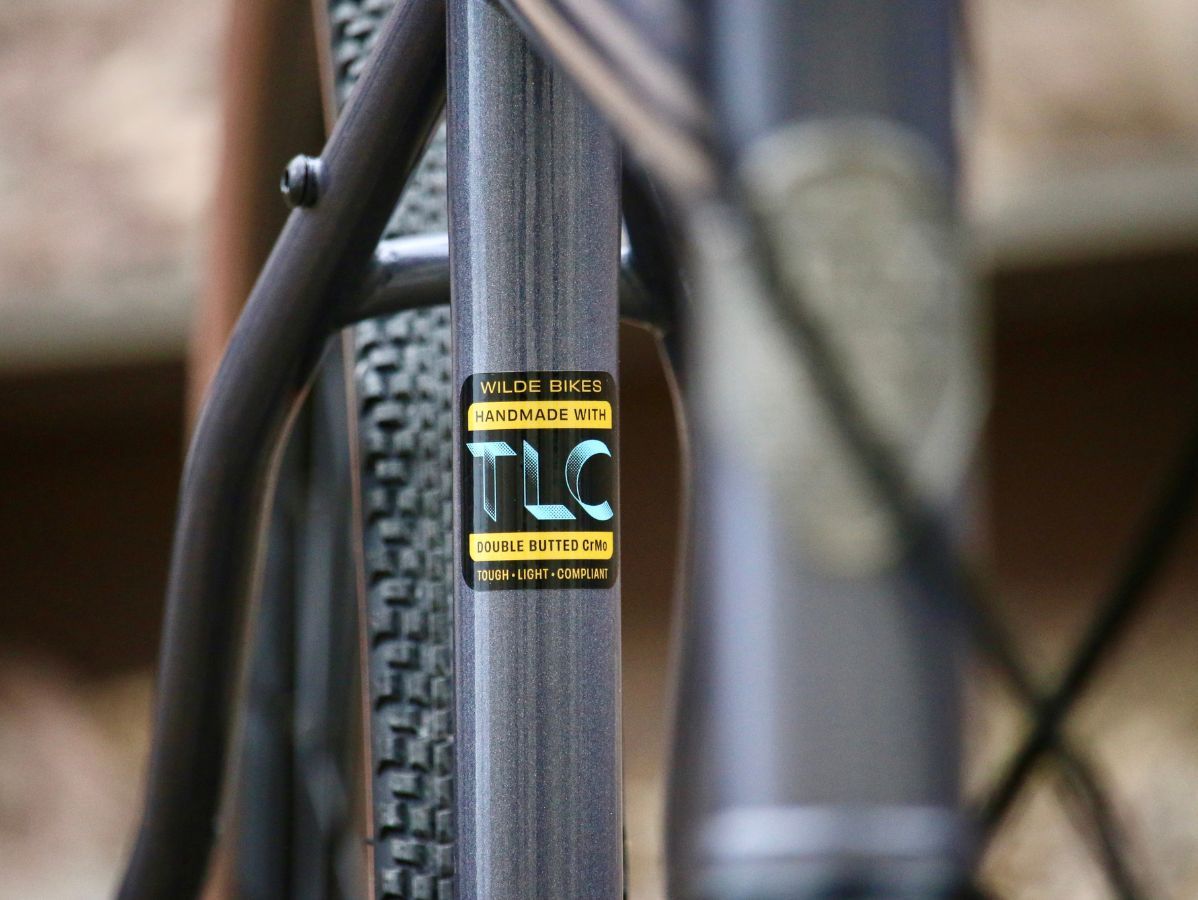 Wilde Rambler SL Charcoal Disco frameset, frame detail