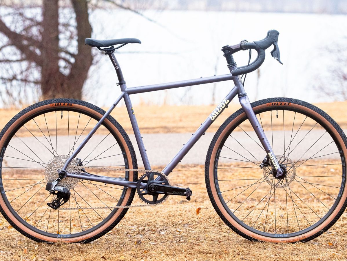 Wilde Rambler SL Charcoal Disco frameset, drive-side profile