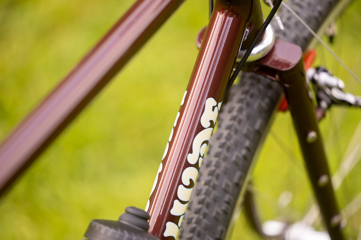 Wilde Spelljammer Frameset Oxblood, cantilever brake mount detail