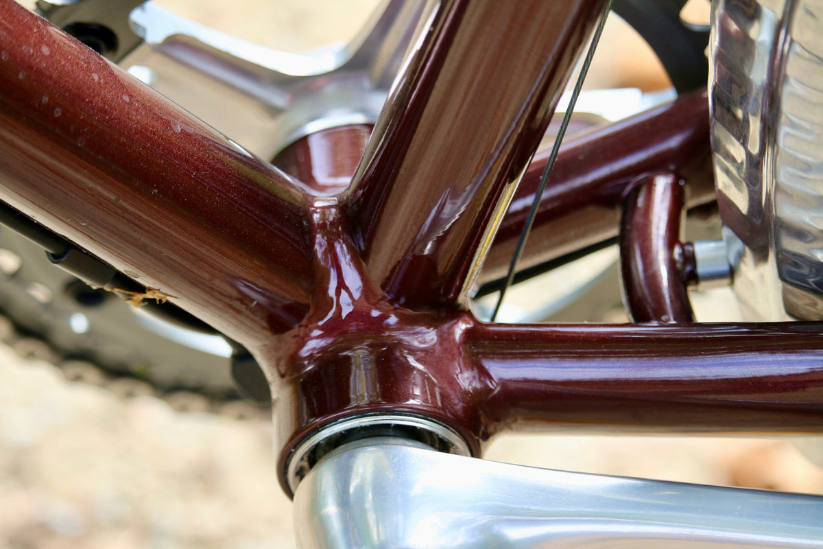 Wilde Spelljammer Frameset Oxblood, frame construction detail