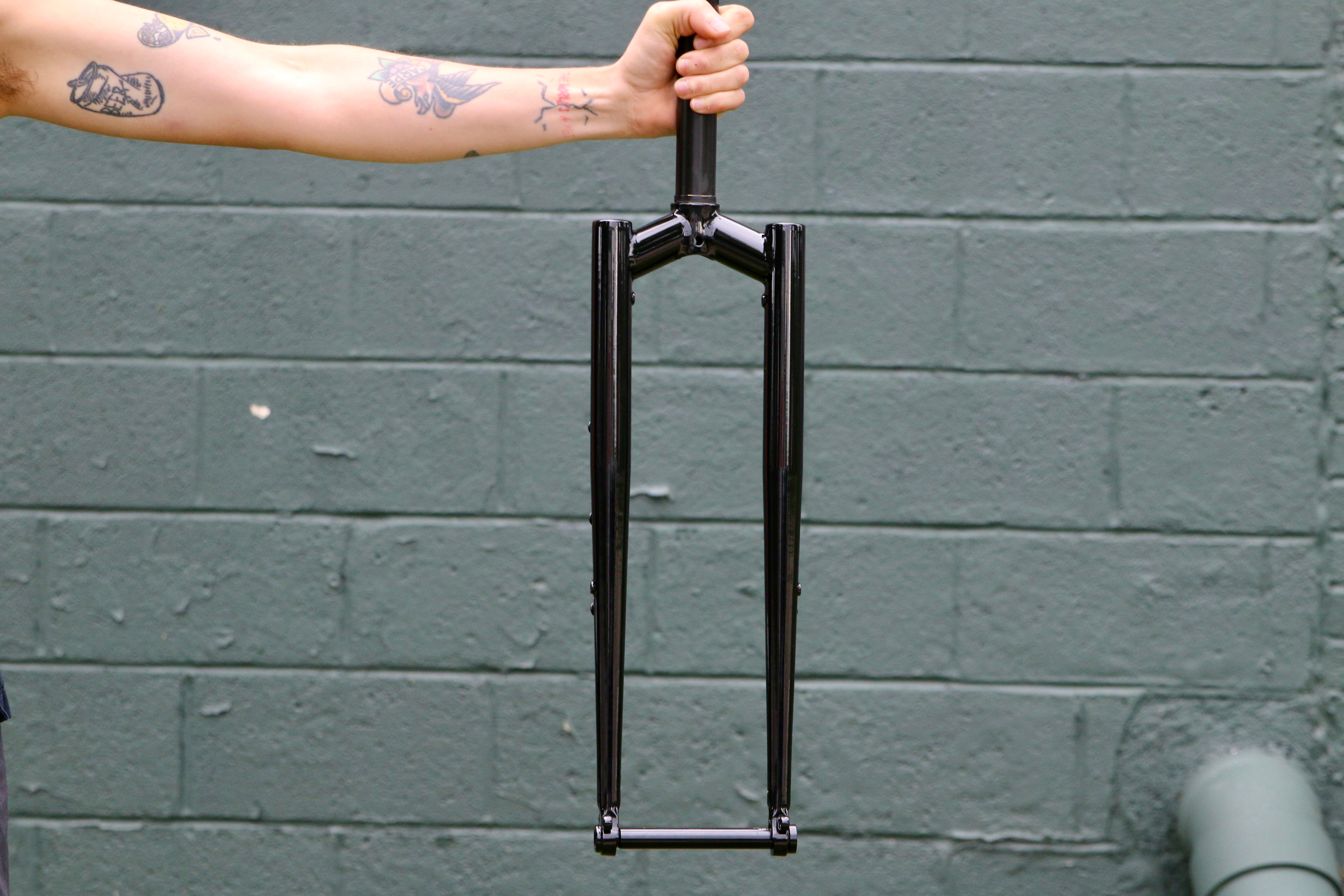 Wilde Supertramp Steel Fork black, full fork view