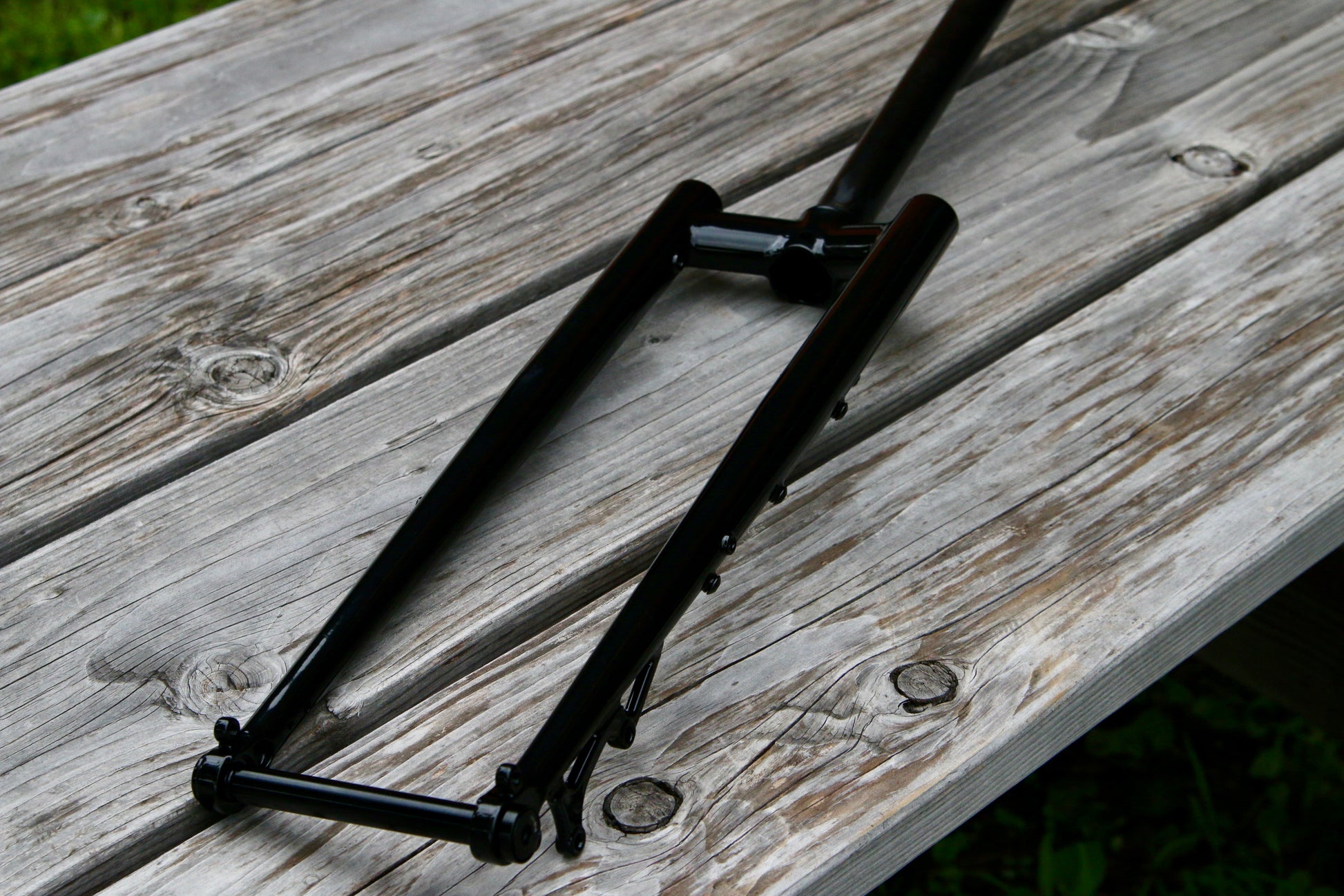 Wilde Supertramp Steel Fork black, disc brake mount detail