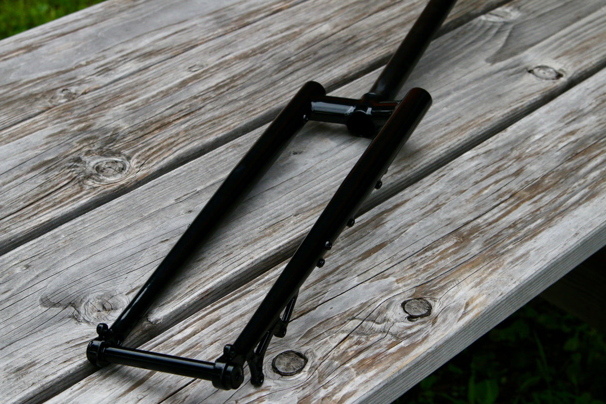 Wilde Supertramp Steel Fork black, disc brake mount detail