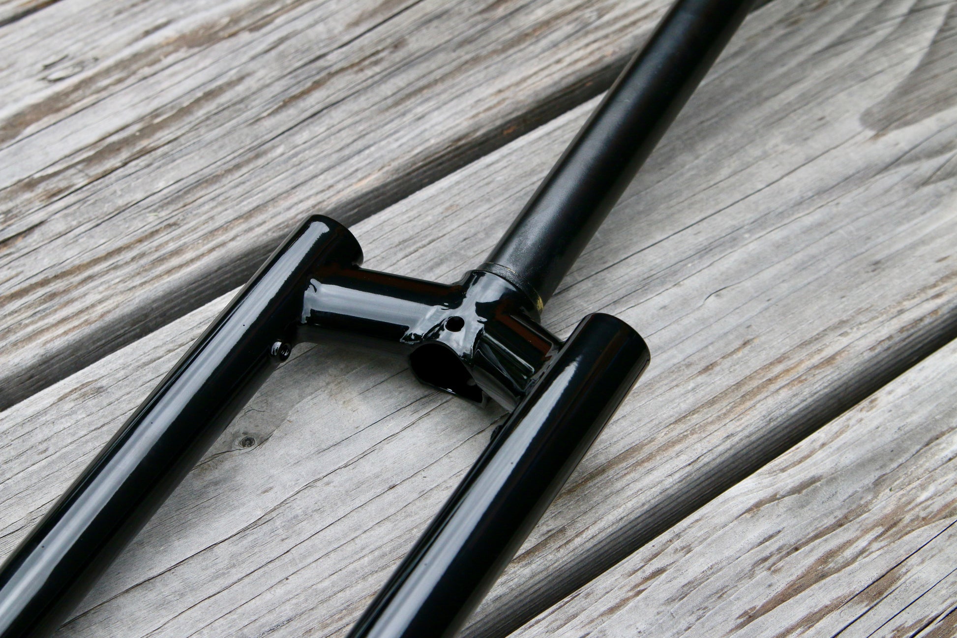 Wilde Supertramp Steel Fork black, dropout and axle detail